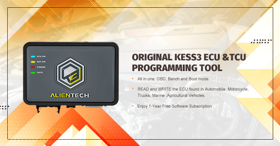 Original Alientech KESS V3 ECU and TCU programming via OBD Boot and Bench
