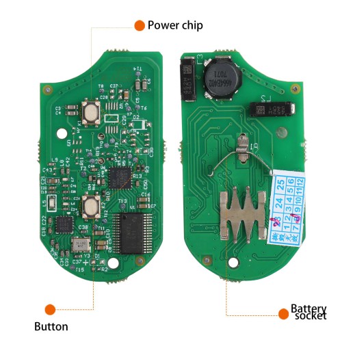 OEM BMW Motorcycle Smart Card Key 8A Chip 2 Buttons Without Logo