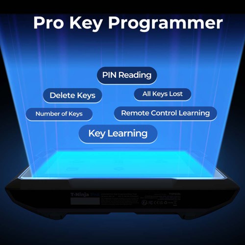 2024 TOPDON T-Ninja Pro OBD Key Programmer Key Learning Remote Control Learning PIN Reading Delete Keys All Keys Lost