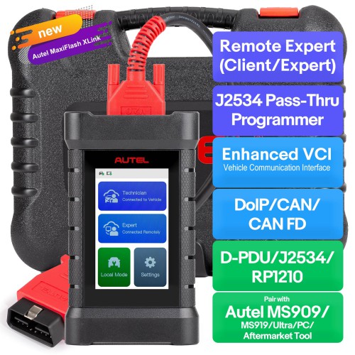 Autel MaxiFlash XLink Expert-Driven Remote Diagnostics J2534 Reprogramming Tool Supports DoIP, CAN & CAN FD Protocols