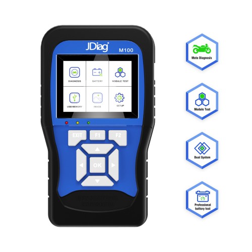 JDiag M100 Moto Scanner Universal Motorcycle Scan Tool Full Version