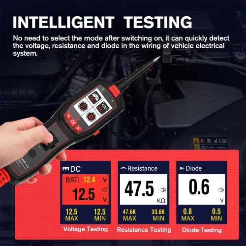 TOPDIAG P150 Electrical Tester 6 - 30 Volt Vehicle Electrical System Diagnostics