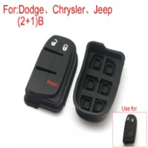 Button rubber 2+1button (use for Dodge Chrysler Jeep)