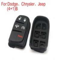 Button Rubber 4+1Button (Use for Dodge Chrysler Jeep) 5pcs/lot