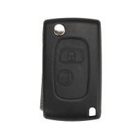Modified Flip Remote Key Shell 2 Button VA2 for Citroen 5pcs/lot