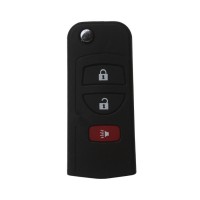 New Flip Remote Key Shell 3 Button for Nissan 5pcs/lot